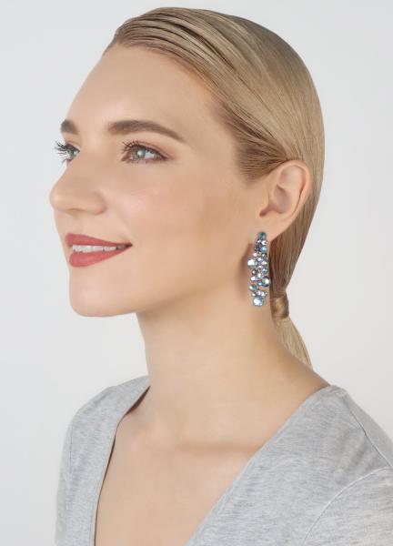 Blue/purple - Water Cascade earrings - Konplott